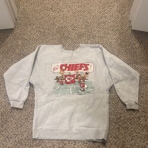 Women's Gray Go Chiefs Sweater